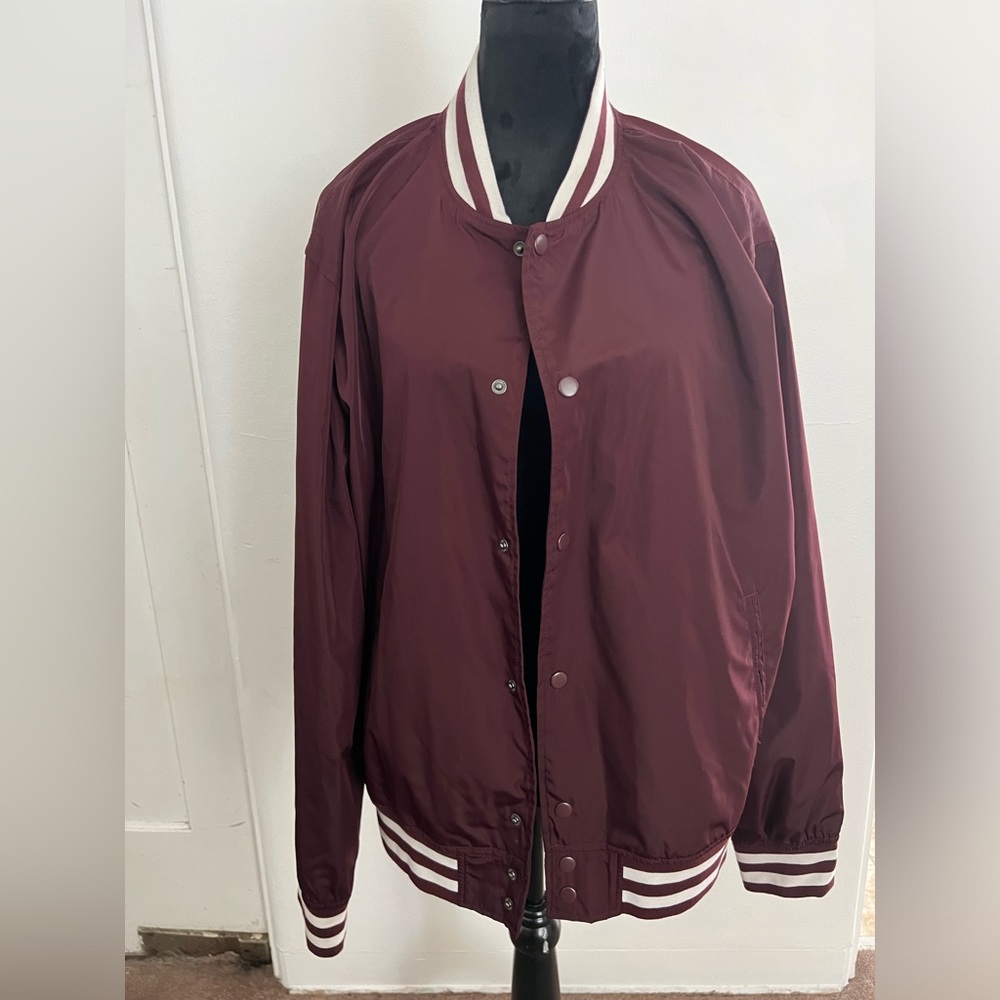 Men’s Burgundy Jacket, Size XL
